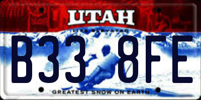 UT license plate B338FE