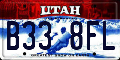 UT license plate B338FL