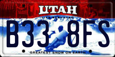 UT license plate B338FS