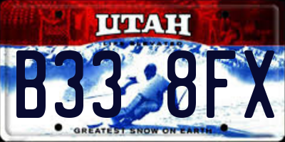 UT license plate B338FX