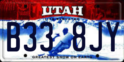 UT license plate B338JY