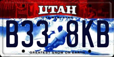UT license plate B338KB
