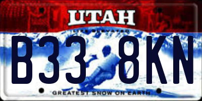 UT license plate B338KN