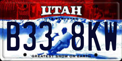 UT license plate B338KW