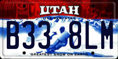 UT license plate B338LM