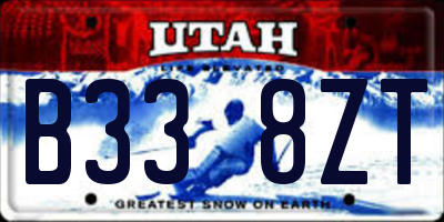 UT license plate B338ZT