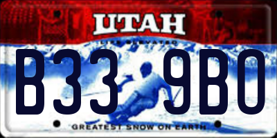 UT license plate B339BO