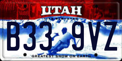 UT license plate B339VZ