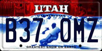 UT license plate B370MZ