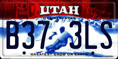 UT license plate B373LS