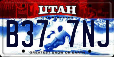 UT license plate B377NJ