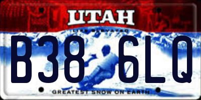 UT license plate B386LQ