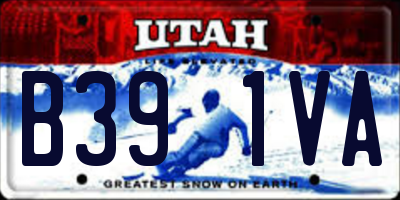 UT license plate B391VA