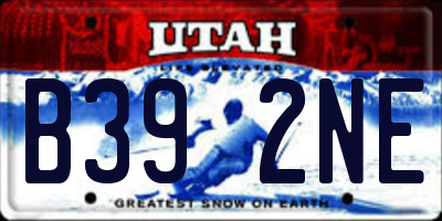 UT license plate B392NE