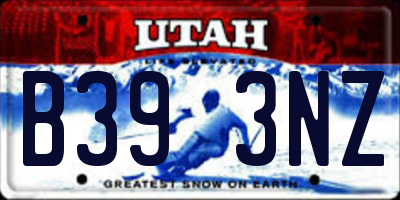 UT license plate B393NZ