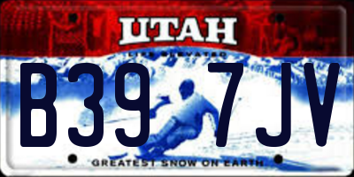 UT license plate B397JV