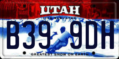 UT license plate B399DH