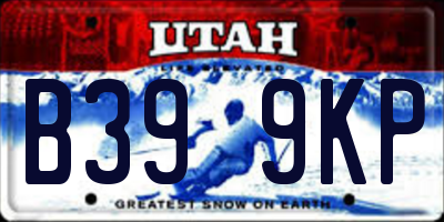 UT license plate B399KP