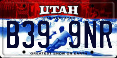 UT license plate B399NR