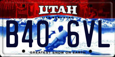 UT license plate B406VL
