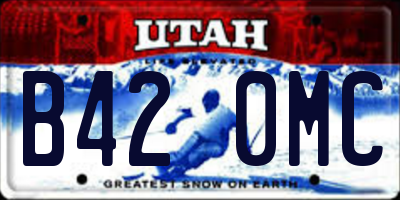 UT license plate B420MC