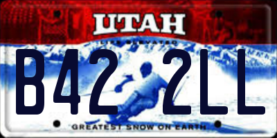 UT license plate B422LL