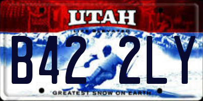 UT license plate B422LY