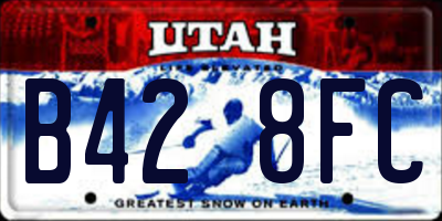 UT license plate B428FC