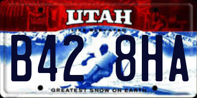 UT license plate B428HA