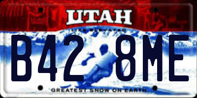 UT license plate B428ME