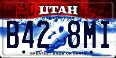 UT license plate B428MI