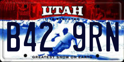 UT license plate B429RN