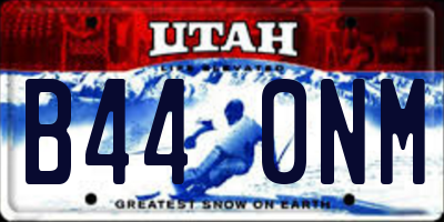 UT license plate B440NM