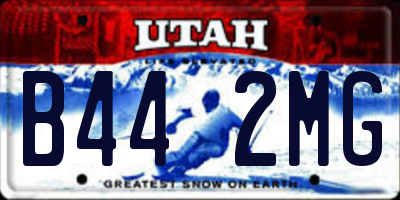 UT license plate B442MG