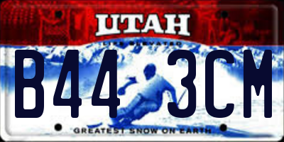 UT license plate B443CM