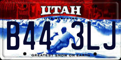UT license plate B443LJ