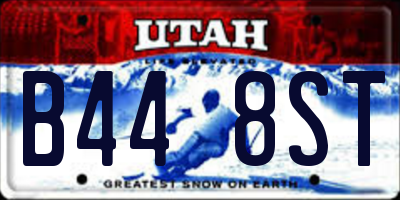 UT license plate B448ST