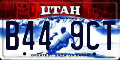 UT license plate B449CT