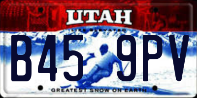 UT license plate B459PV