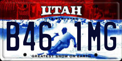 UT license plate B461MG