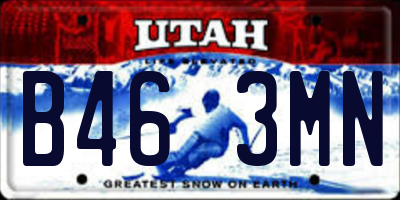 UT license plate B463MN