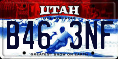 UT license plate B463NF