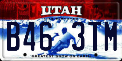 UT license plate B463TM