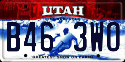 UT license plate B463WO