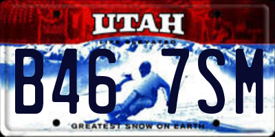 UT license plate B467SM