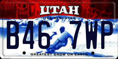 UT license plate B467WP