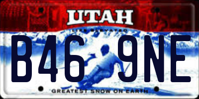 UT license plate B469NE