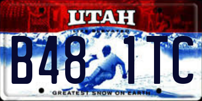 UT license plate B481TC