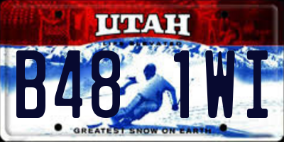 UT license plate B481WI