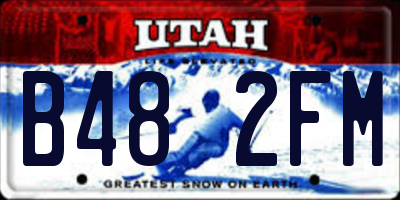UT license plate B482FM